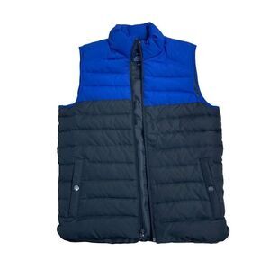 J. Crew Men’s XS Blue Black Puffer Vest Down Gorpcore Outdoors Women’s S